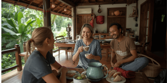 Staying with a local family in sri lanka